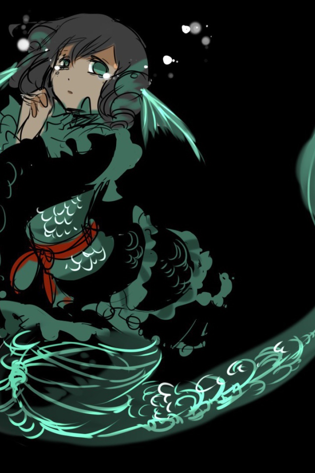 Аниме девочка русалка