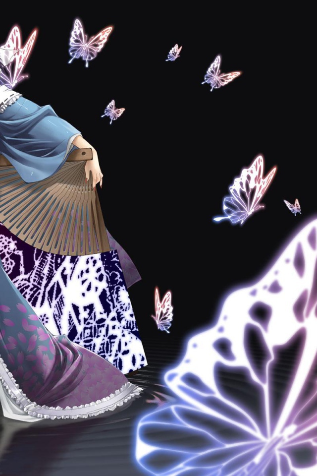 Девушка в японской одежде