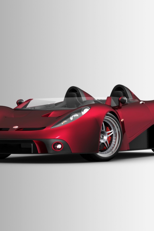 Красный супер автомобиль