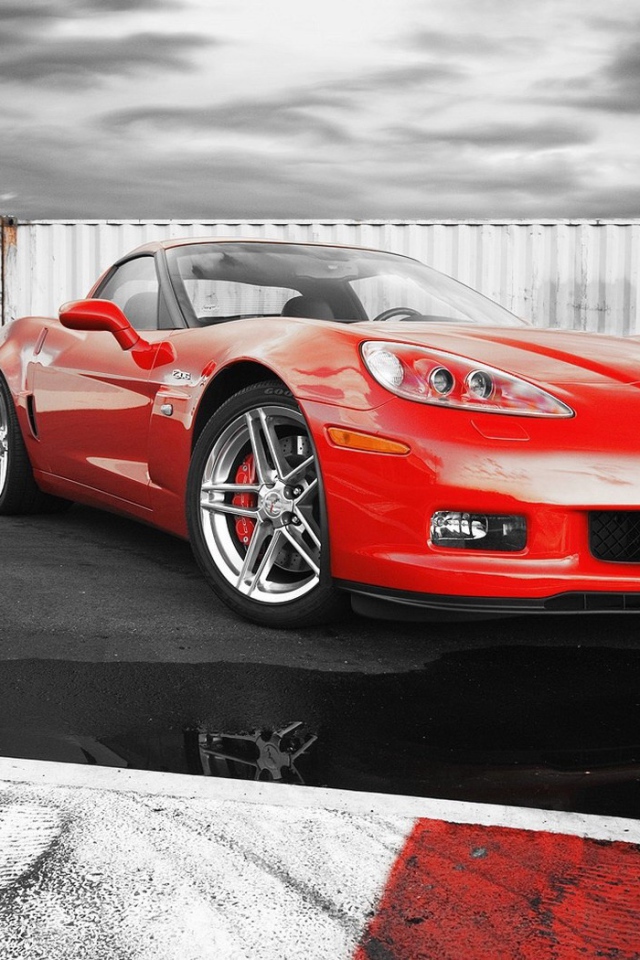Шевроле Корвет Z06 красный