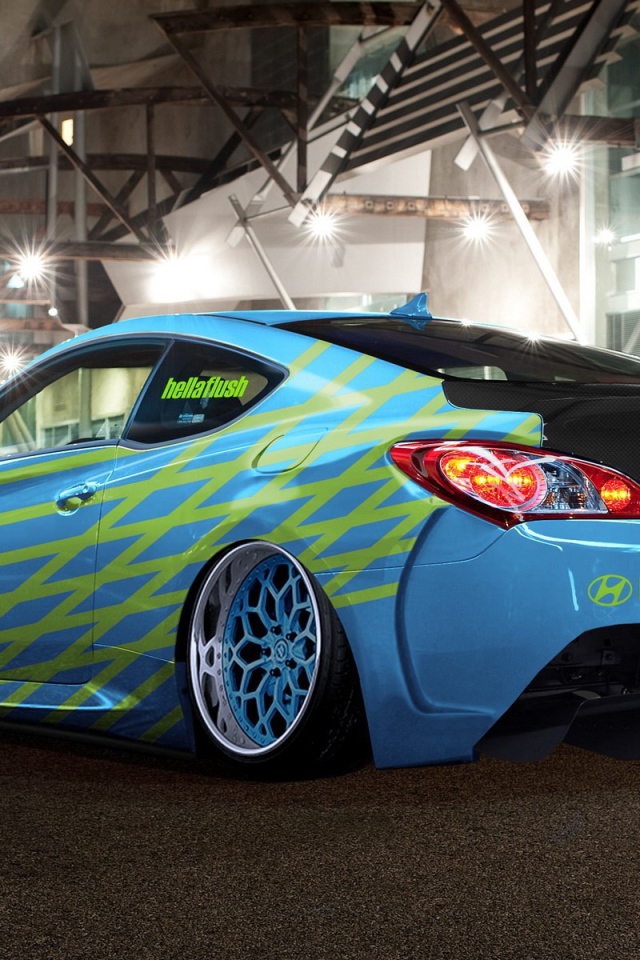 Автомобиль Hyundai с тюнингом