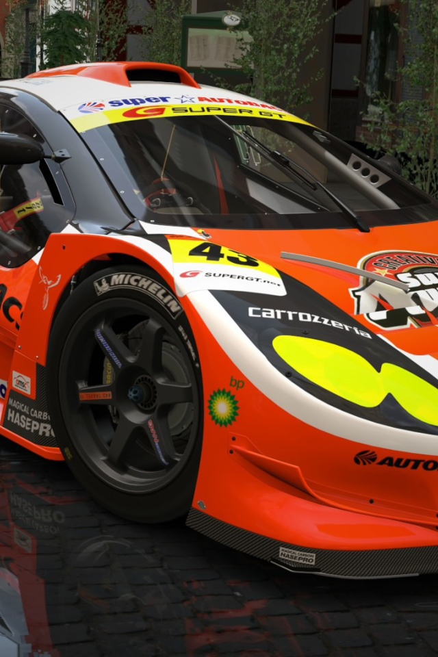 Разрисованный гоночный автомобиль