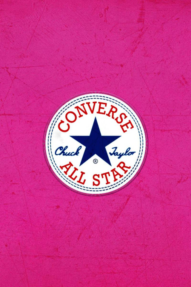 Converse логотип в розовом фоне