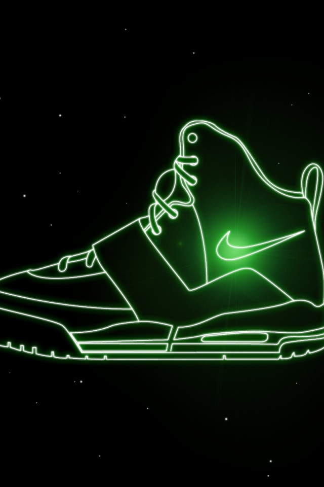 Nike shoe in the space