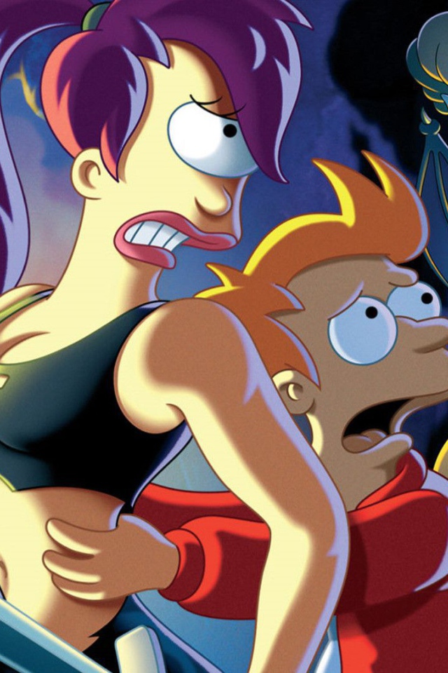 Футурама герои борются с монстром