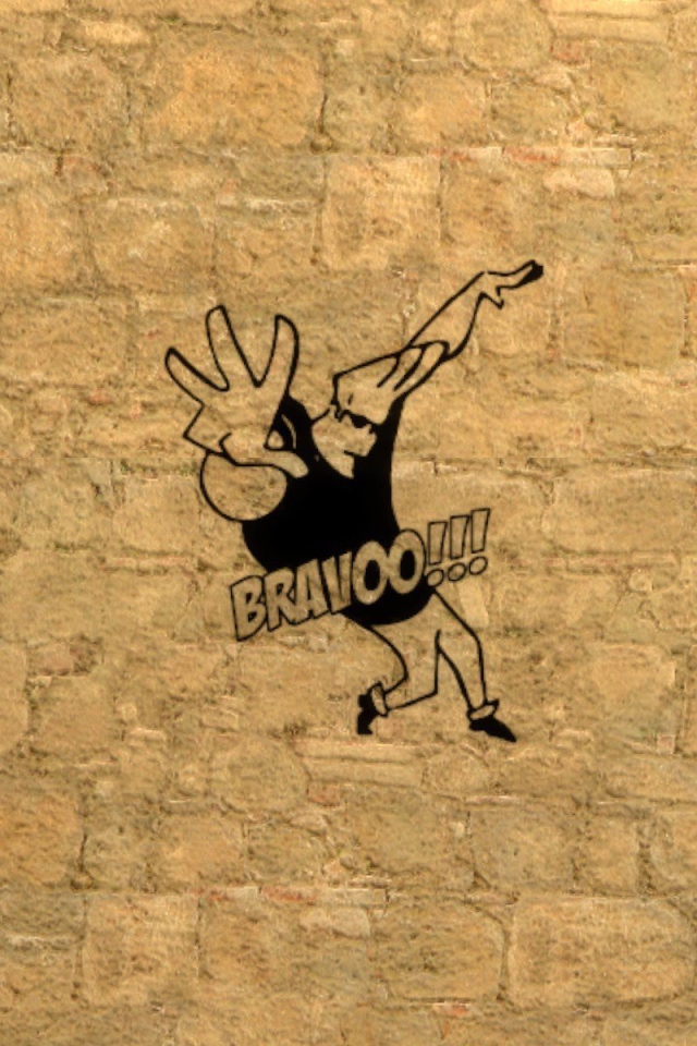 Джонни Браво на стене