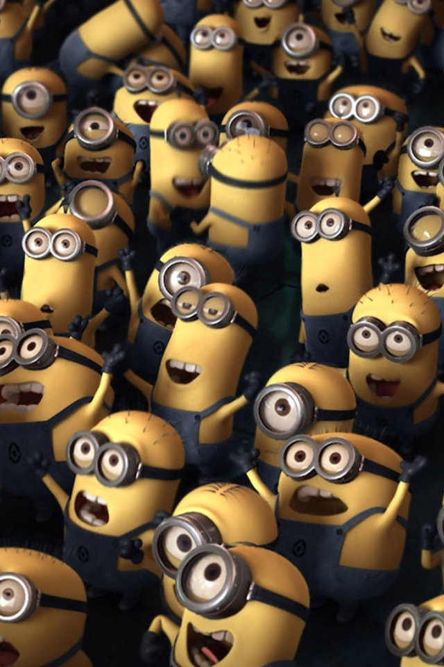 Миньоны огромная толпа