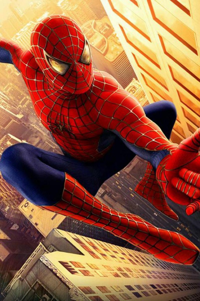 Человек-паук прыгает