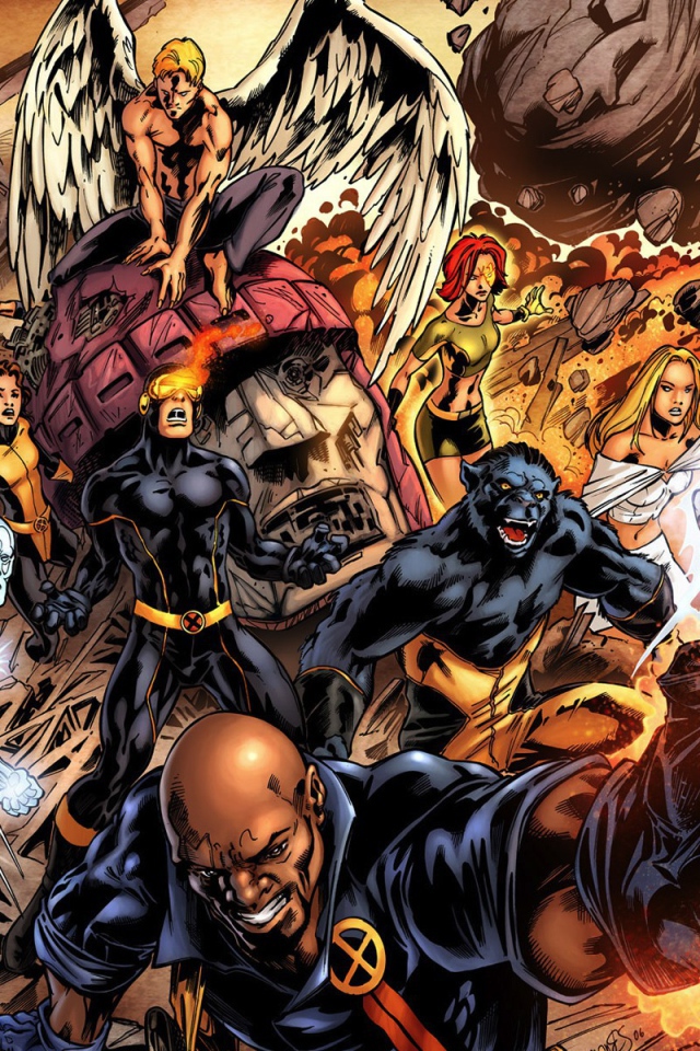 Люди Икс в середине боя