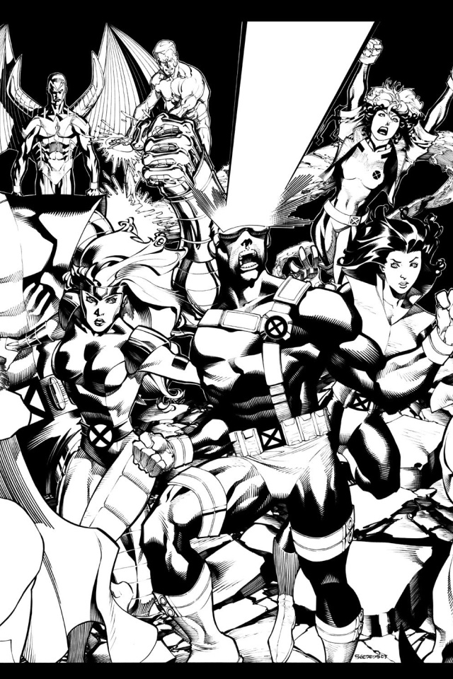 Люди Икс в черно-белом