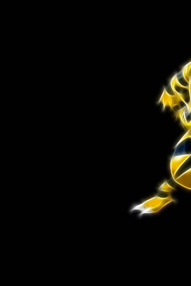 Покемон на черном фоне