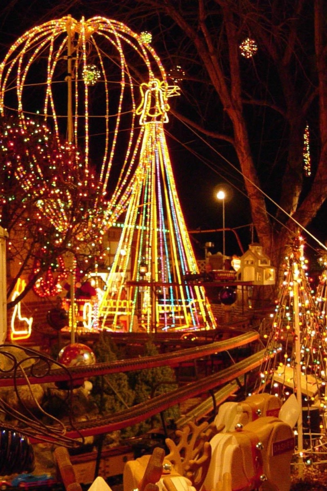 Парк развлечений на рождество