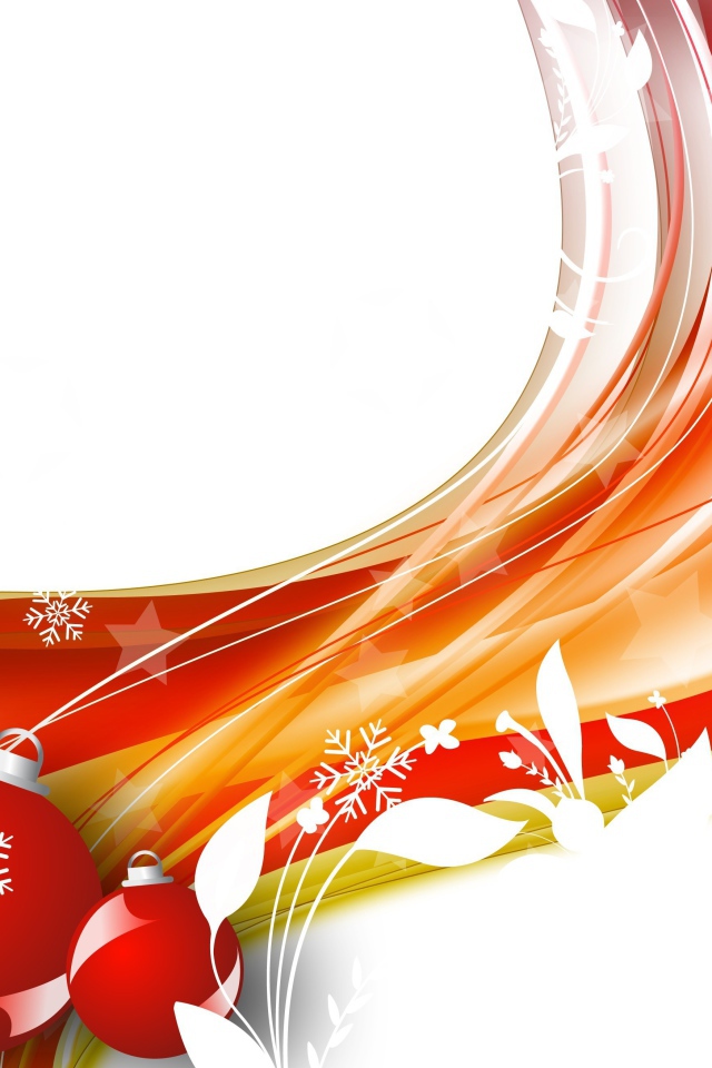 Красивая красно-белая картинка на рождество