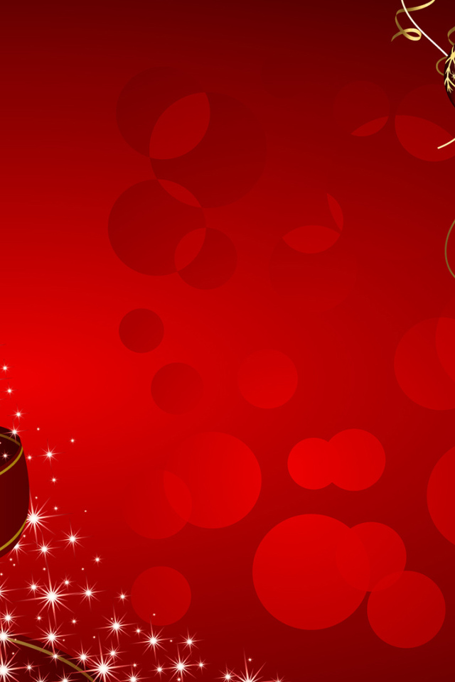 Ёлочные игрушки и лента на рождество