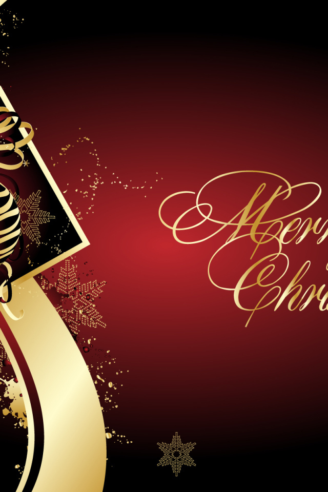 Пожелание на рождество, бордовый фон