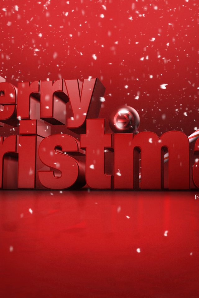 Поздравление на рождество на красном фоне