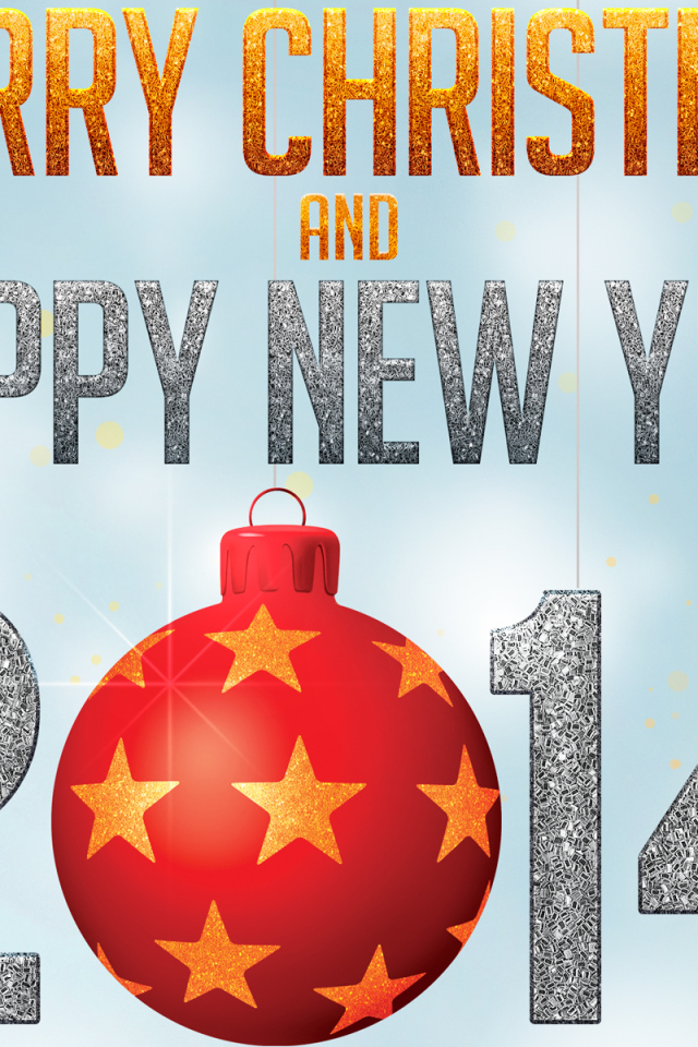 Поздравление на рождество, голубой фон