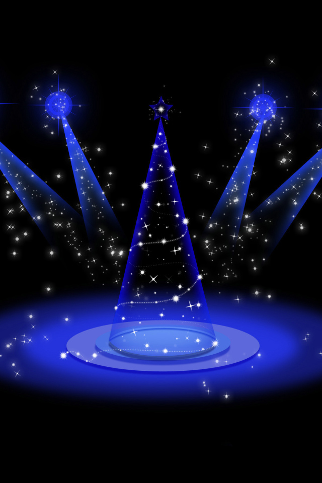 Футуристическая ёлка на рождество