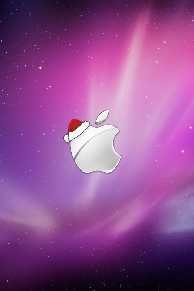 Логотип фирмы Apple на рождество