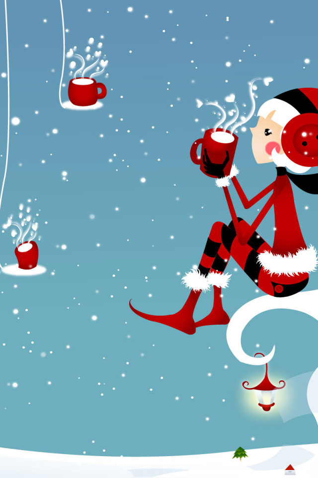 Зимняя картинка на рождество