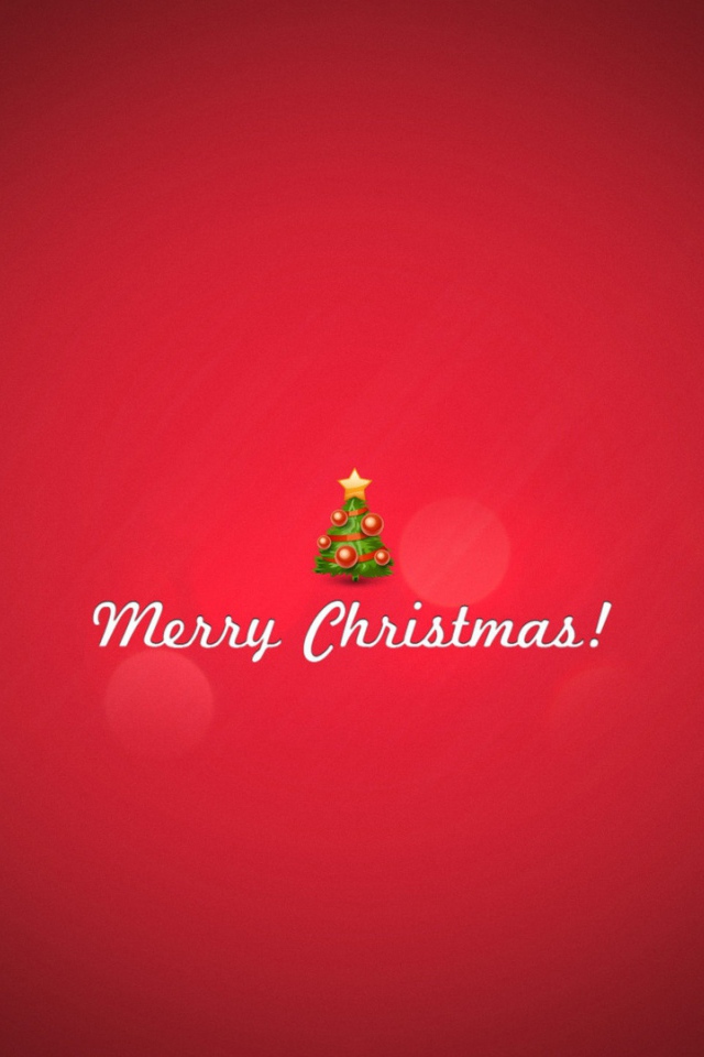 Пожелание на рождество, красный фон