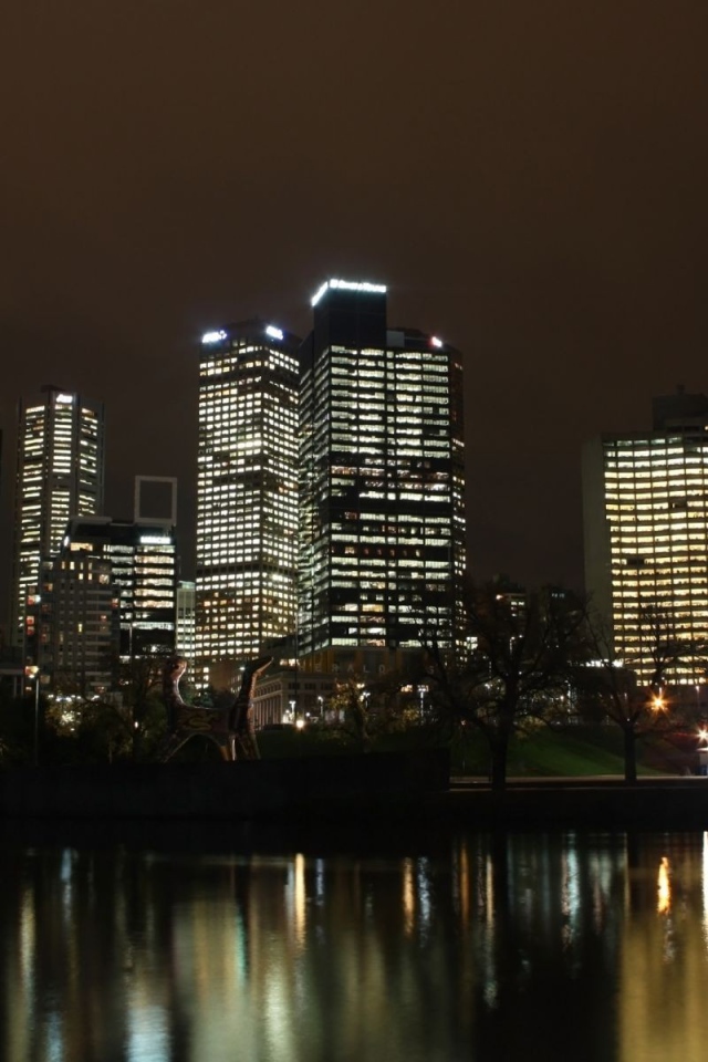 Пейзаж ночного города