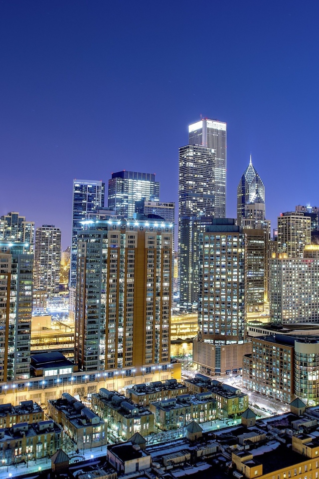 Огни вечернего мегаполиса