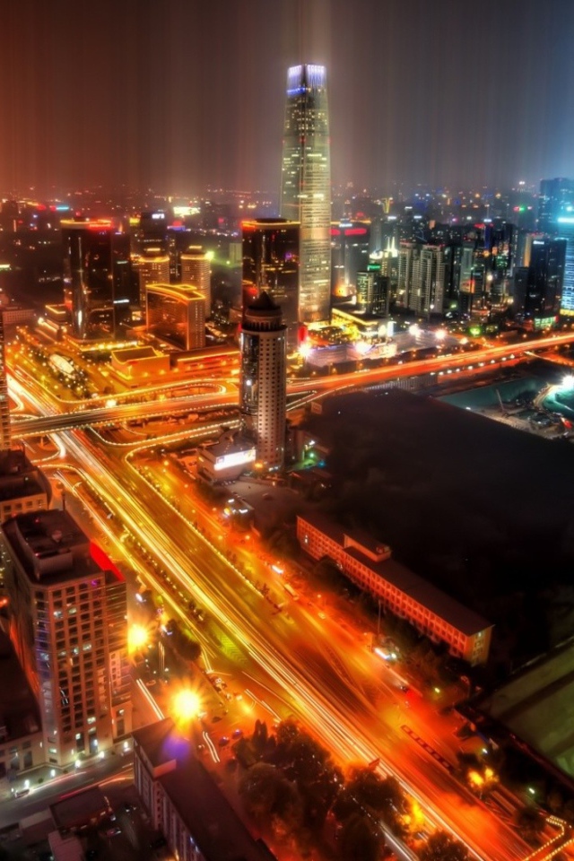 Китайский город ночью