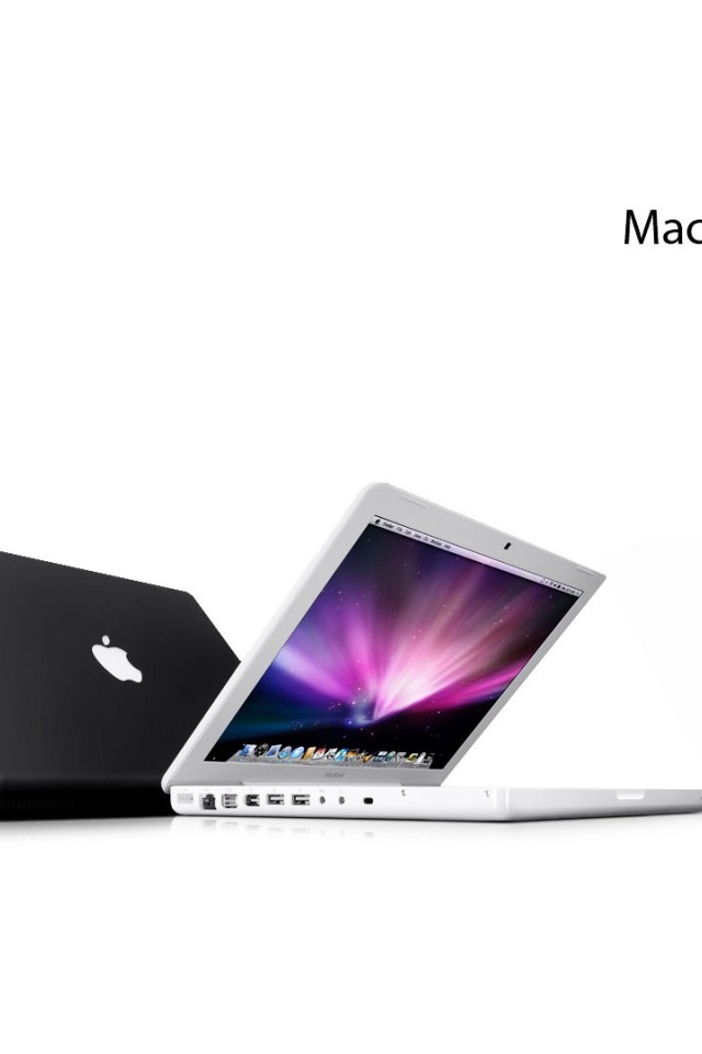 Macbook белый и черный