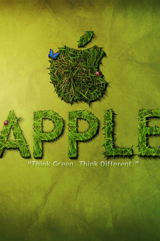 Бренд Apple из соломы