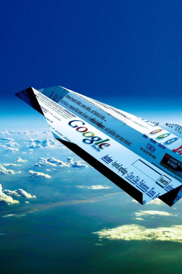Бумажный самолет с Google