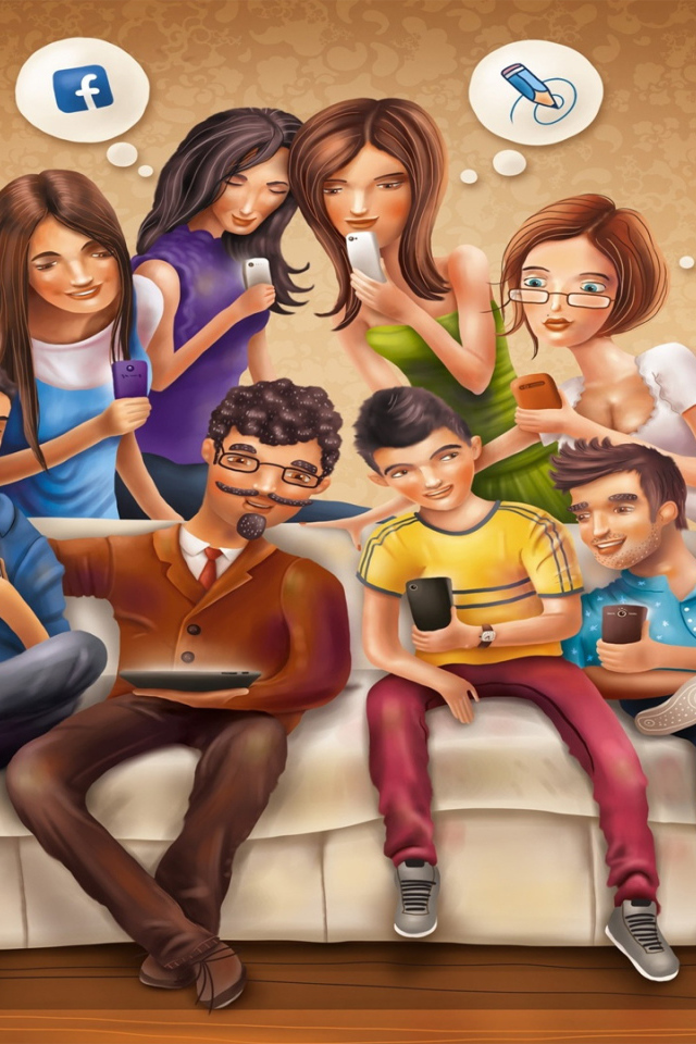 Рисунок на тему Социальные сети