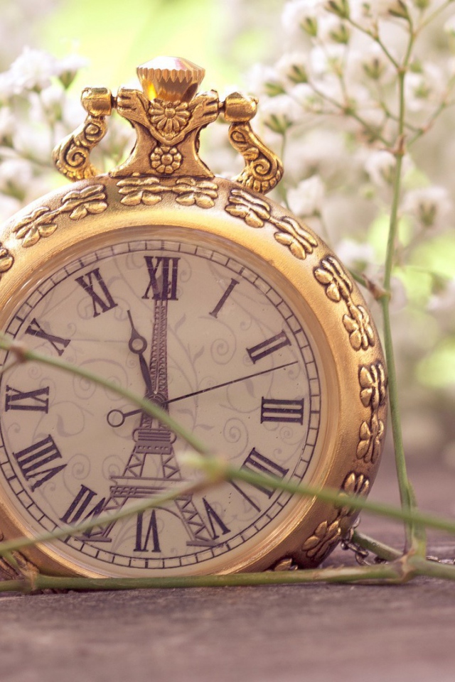 Композиция с часами