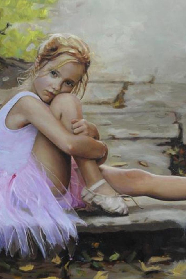 Маленькая девочка балерина