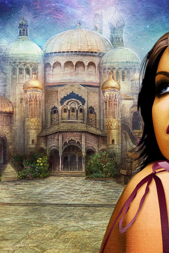 Девушка у храма