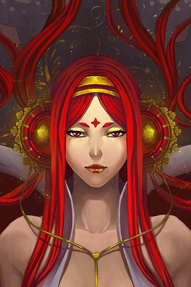 Рисунок девушки с наушниками