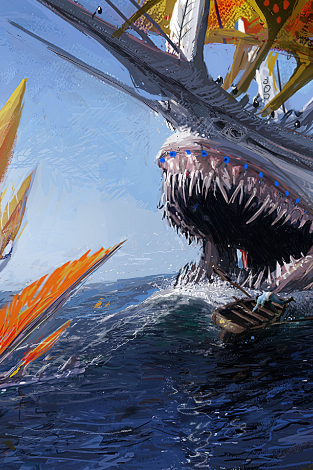 Рисунок Корабль монстр