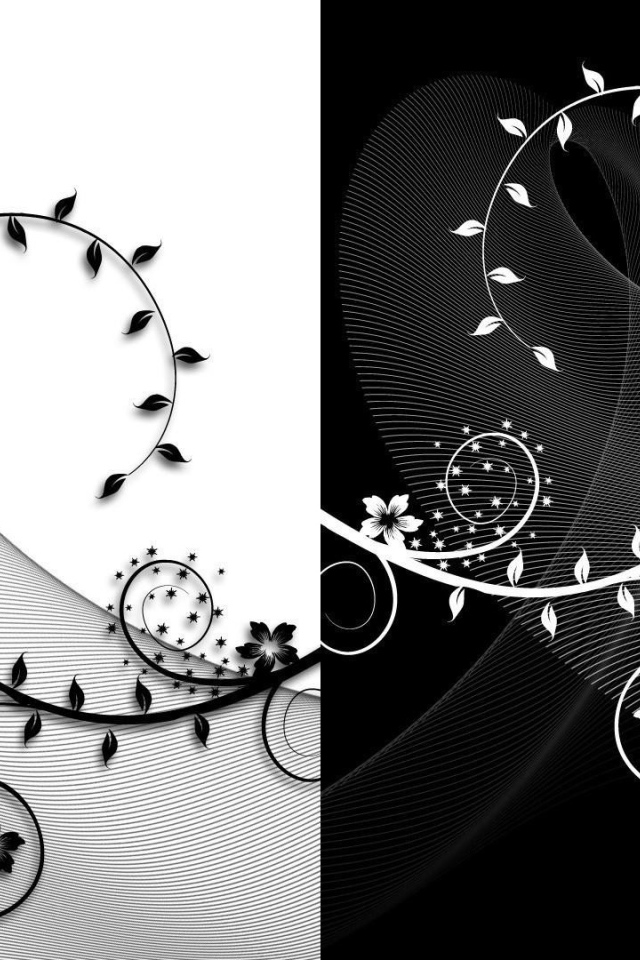 Черно белый рисунок