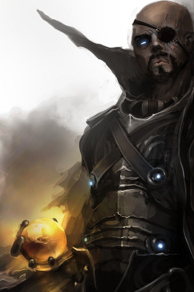 Воин с огненным шаром