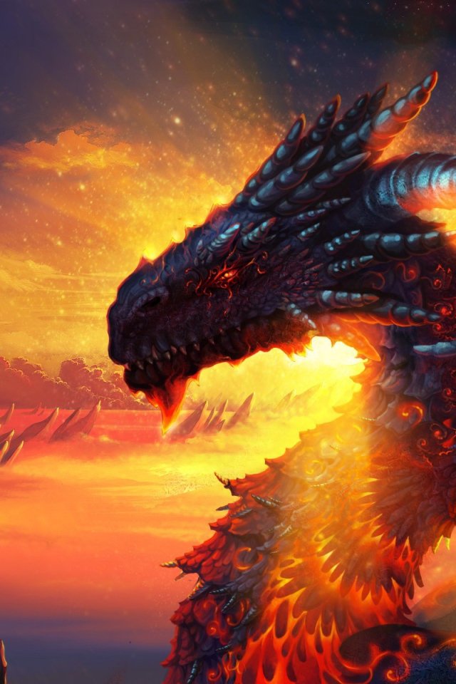 Дракон в лучах солнца