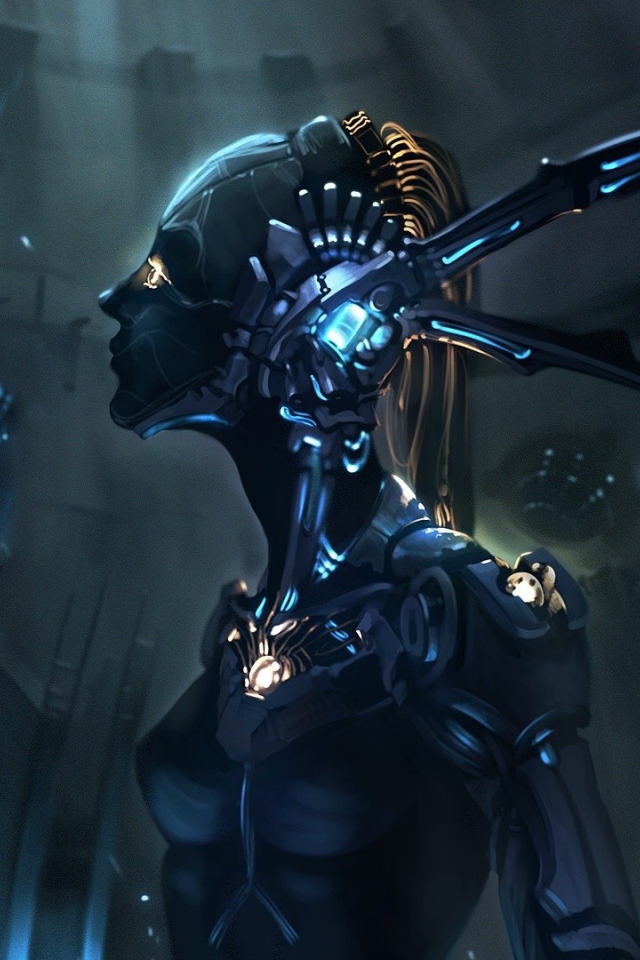 Фантастическая девушка робот