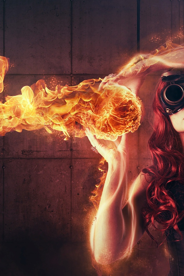 Девушка с огнем