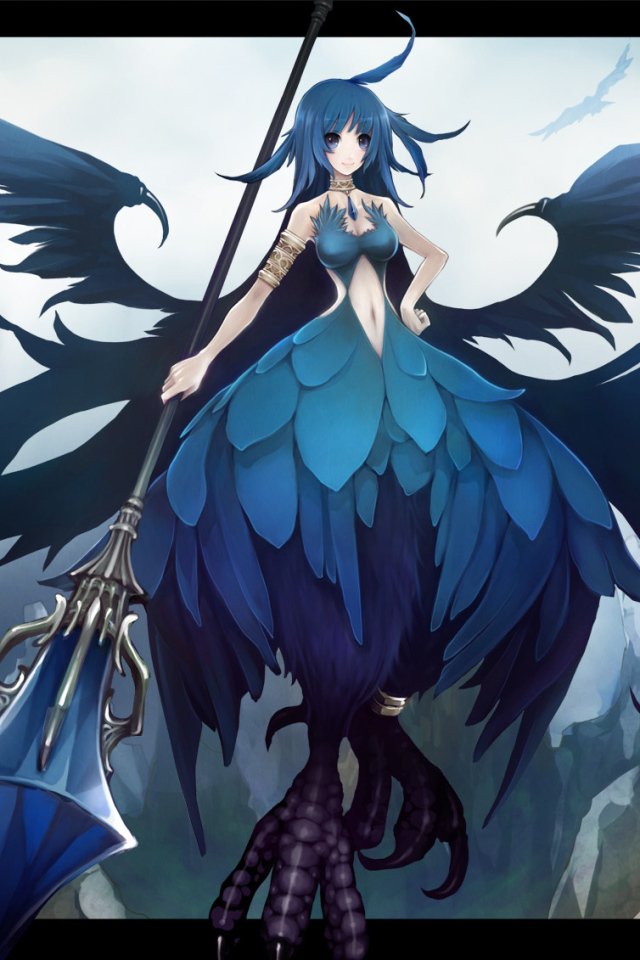 Человек синяя птица