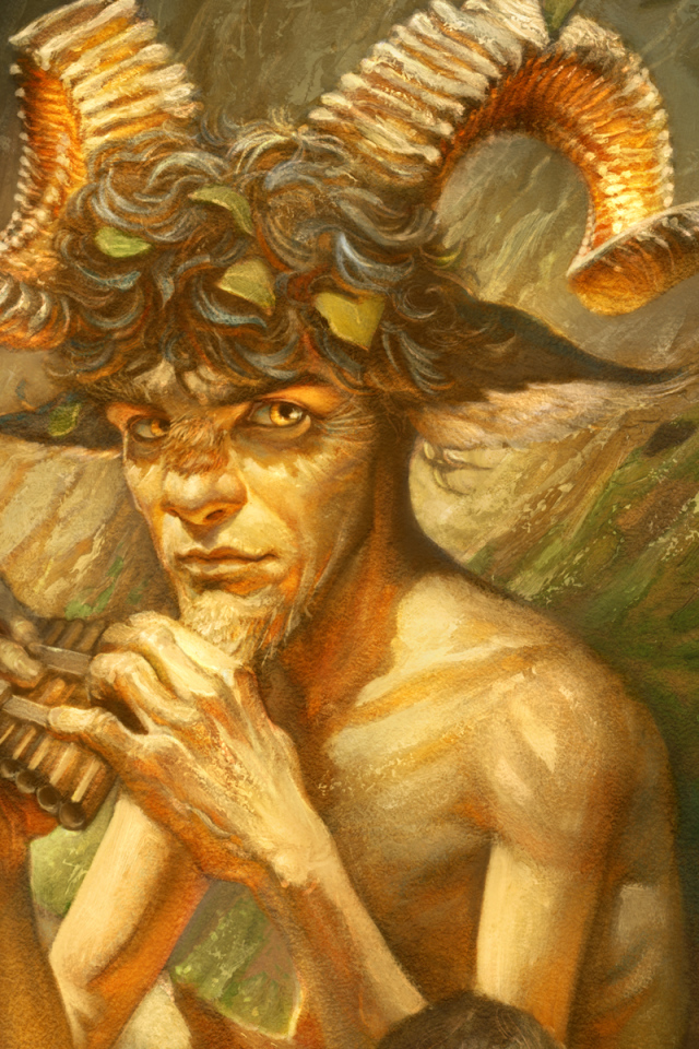 Человек с рогами