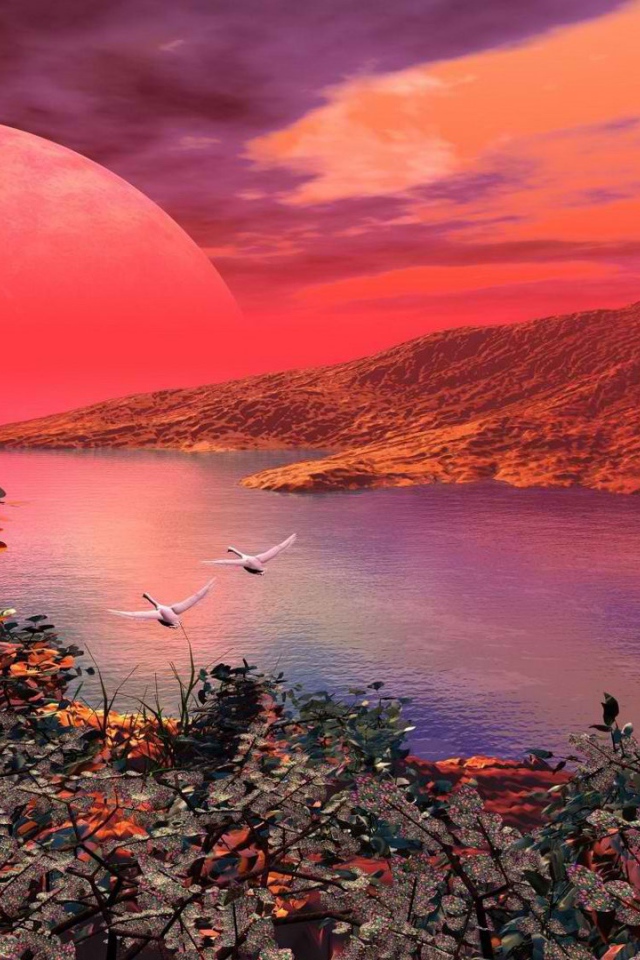 Красная планета на горизонте