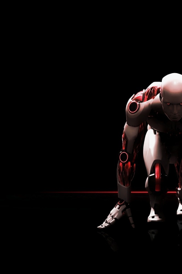 Робот стартует в беге