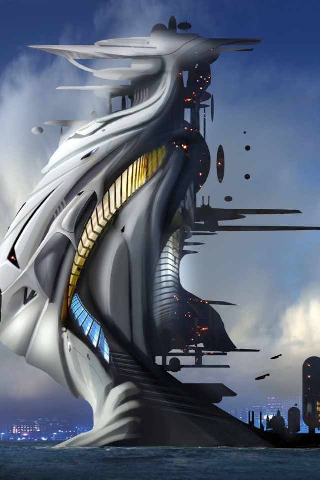 Фантастический город на море