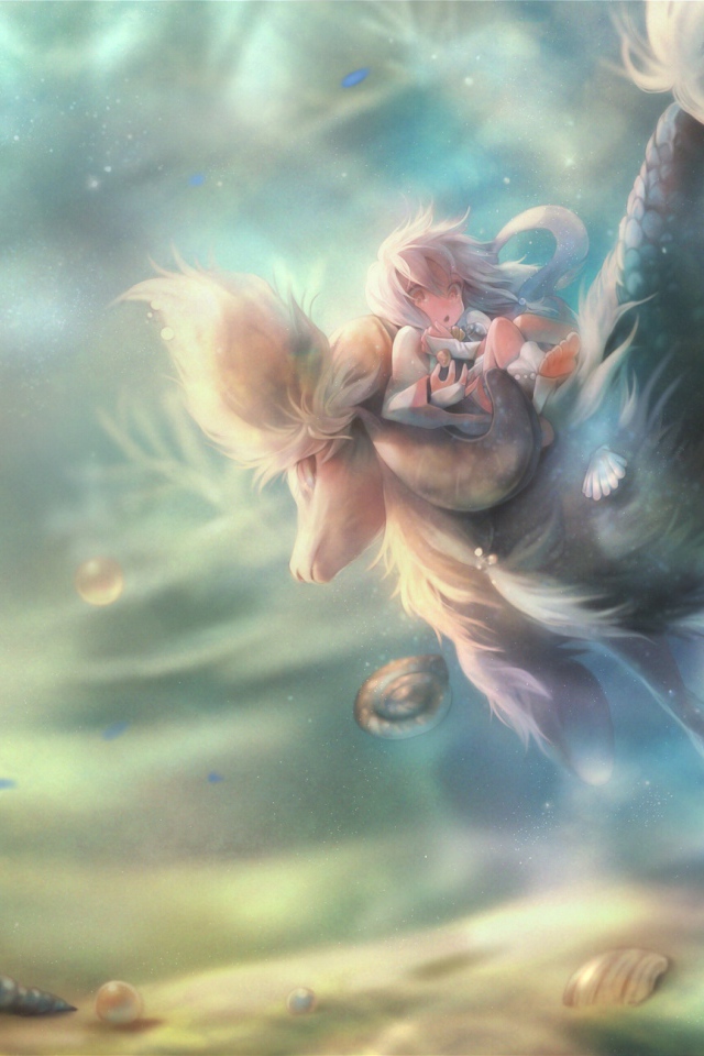 Девочка в подводном царстве