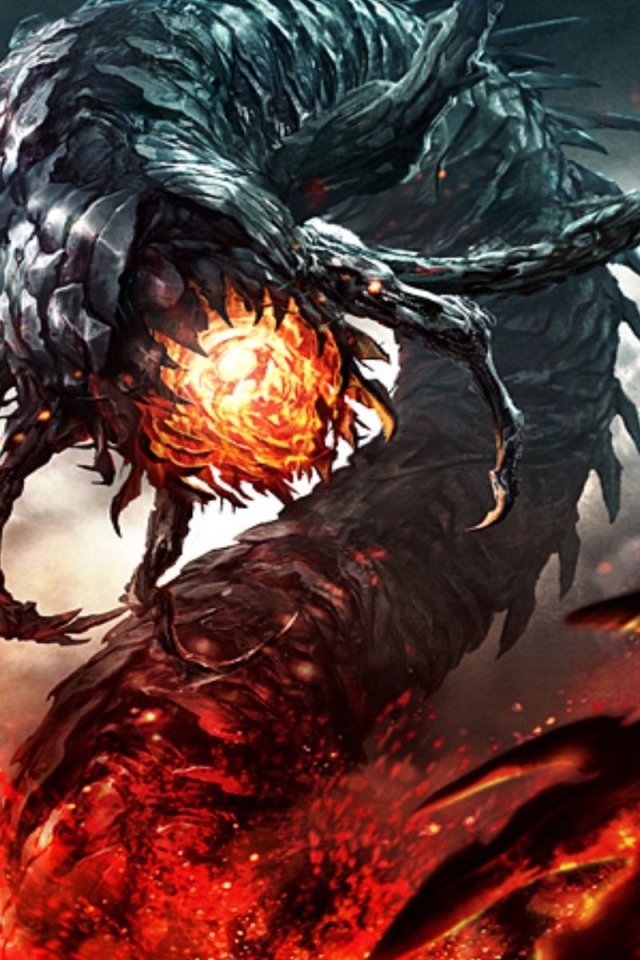 Огненное чудовище