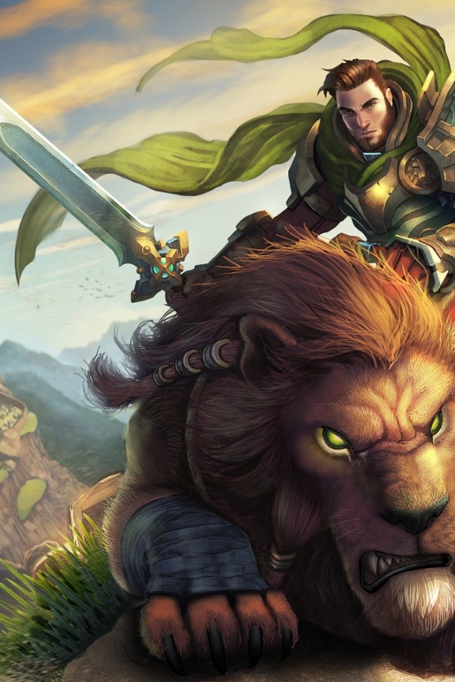 Рыцарь верхом на льве